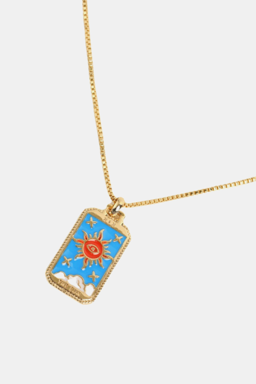 Tarot Card Pendant Copper Necklace  Necklaces- Doll Fits