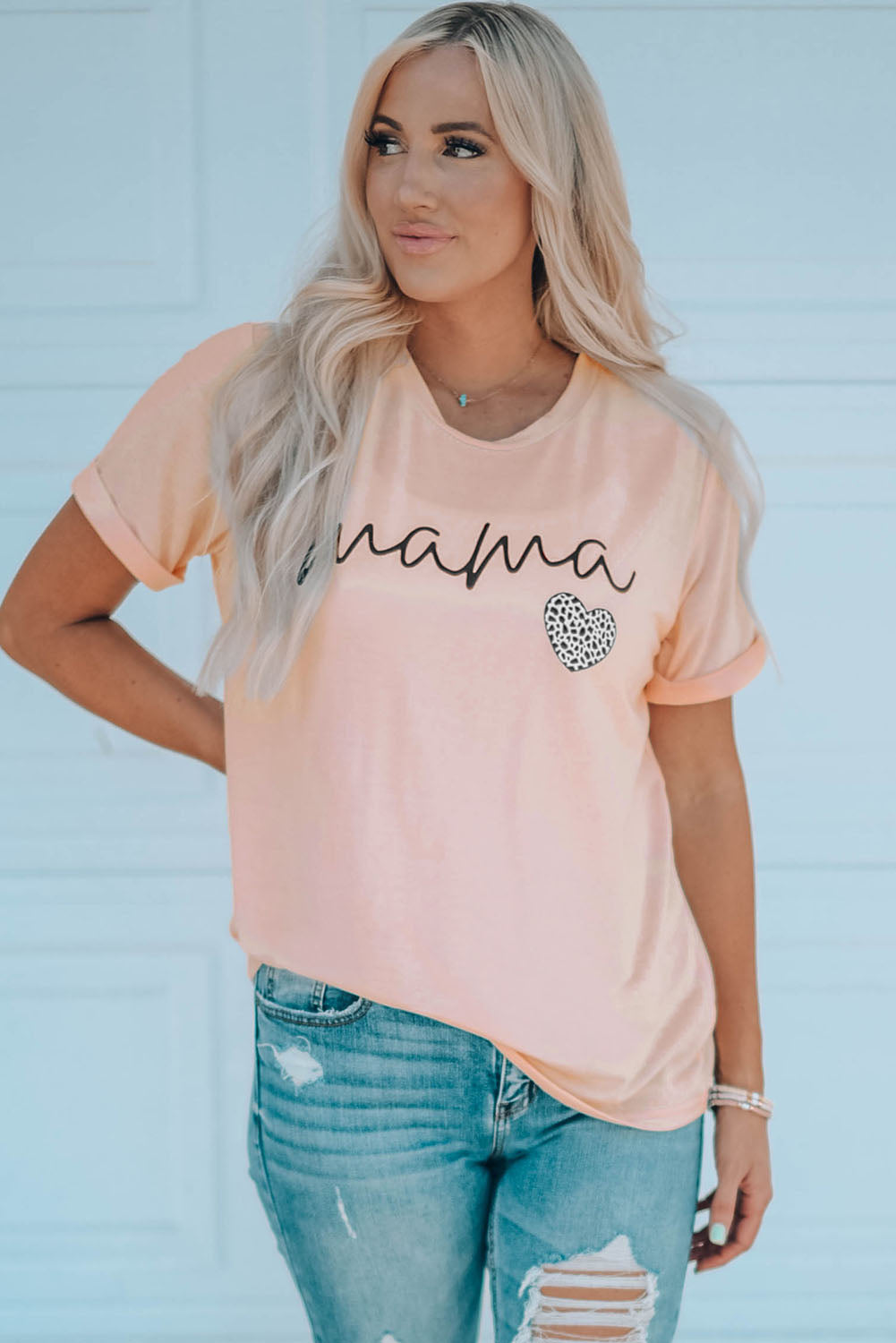 MAMA Heart Graphic Tee Shirt  Shirts & Tops- Doll Fits