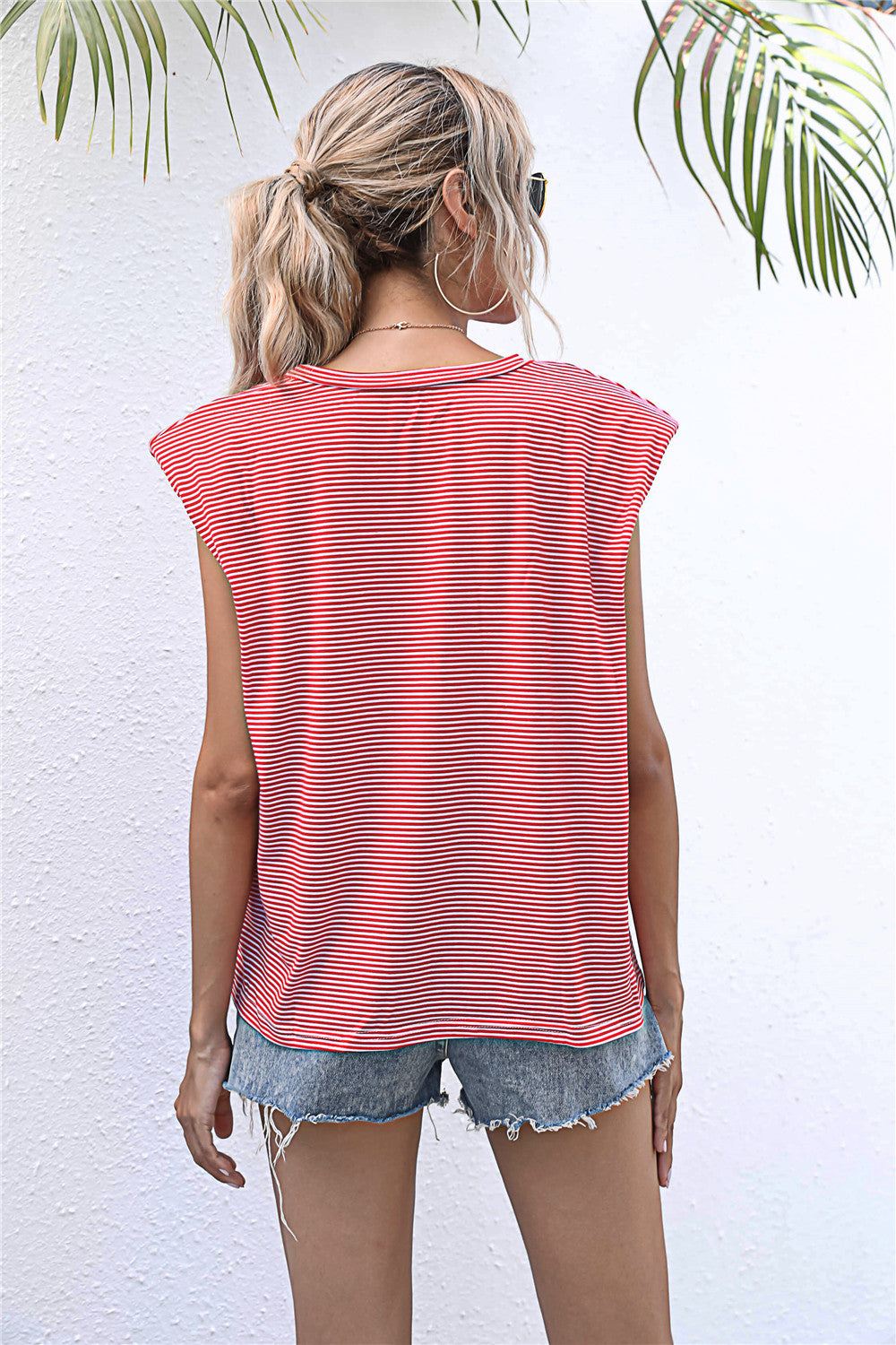 Round Neck Cap Sleeve Tee  - Doll Fits