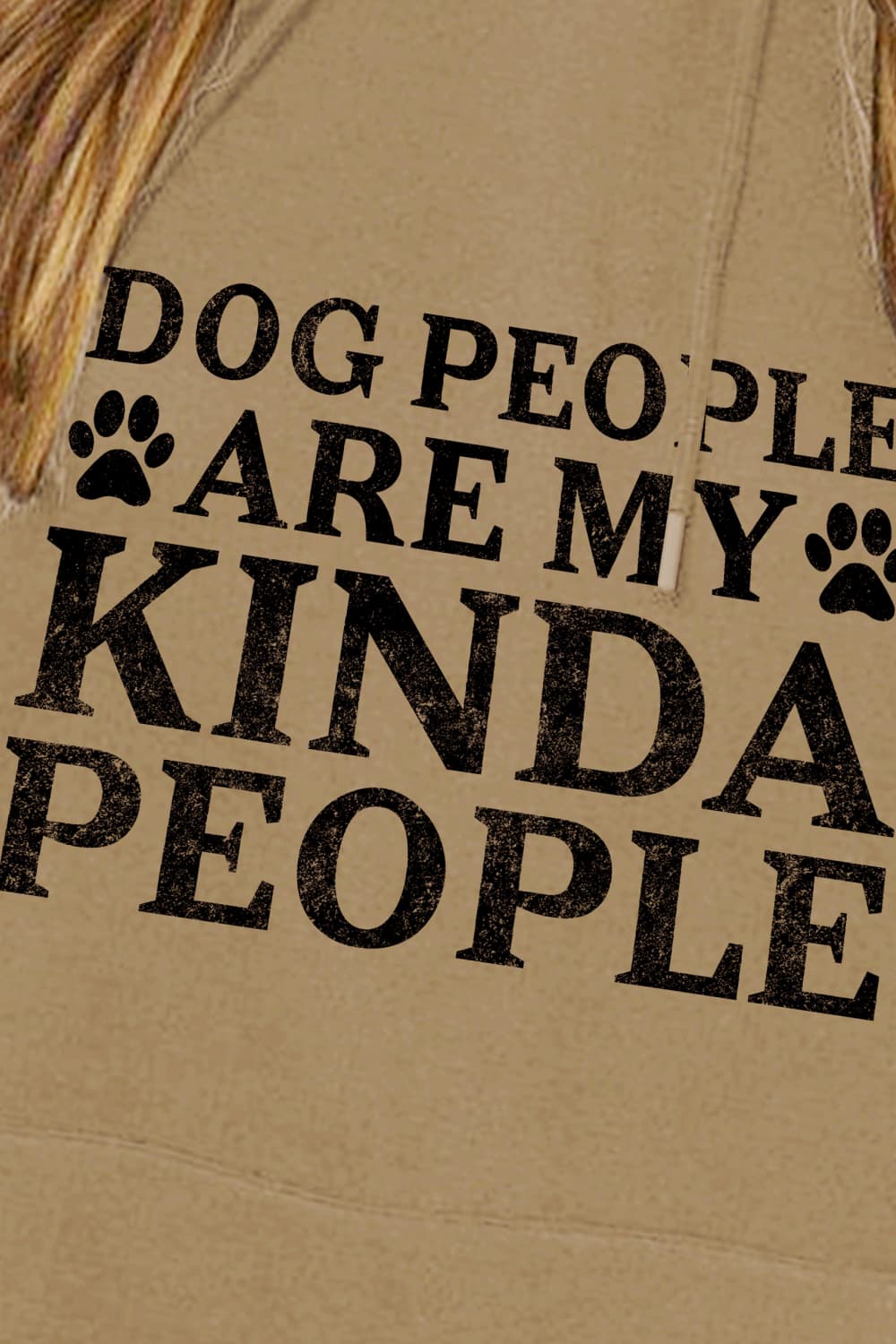 Simply Love Simply Love Full Size Dog Paw Slogan Graphic Hoodie  Shirts & Tops- Doll Fits