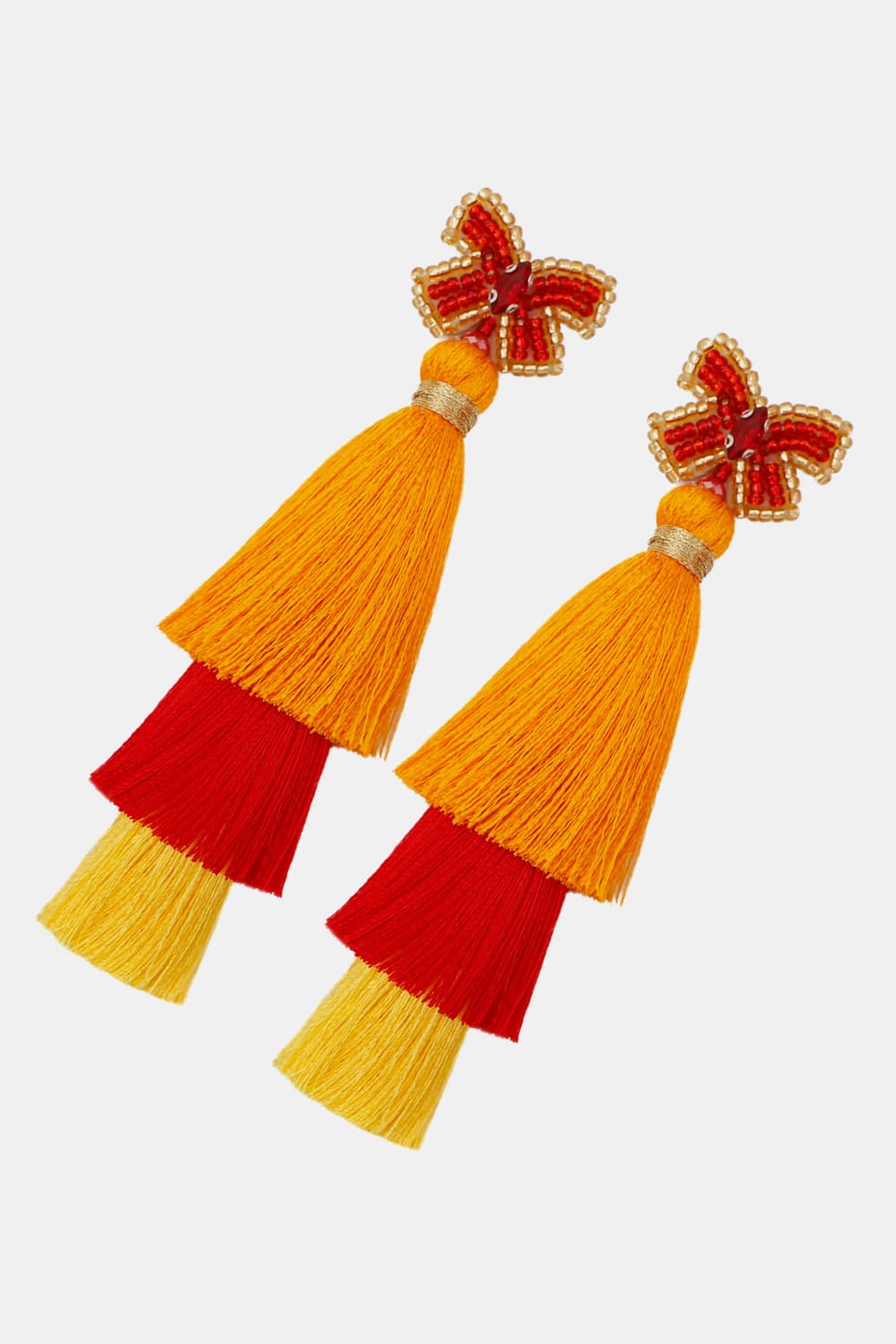 Triple-Layer Tassel Dangle Earrings  Earrings- Doll Fits