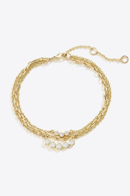 Zircon Layered Bracelet  Bracelets- Doll Fits