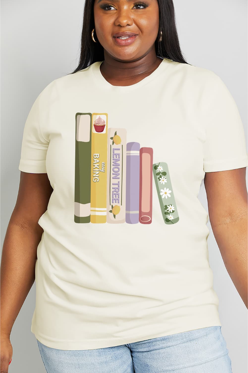 Simply Love Full Size EASY BAKING Graphic Cotton Tee  Shirts & Tops- Doll Fits