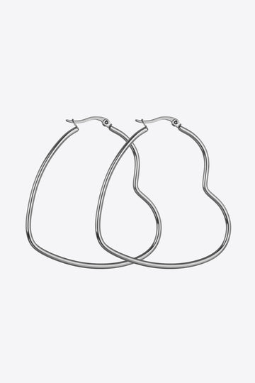 Heart Stainless Steel Earrings  Earrings- Doll Fits