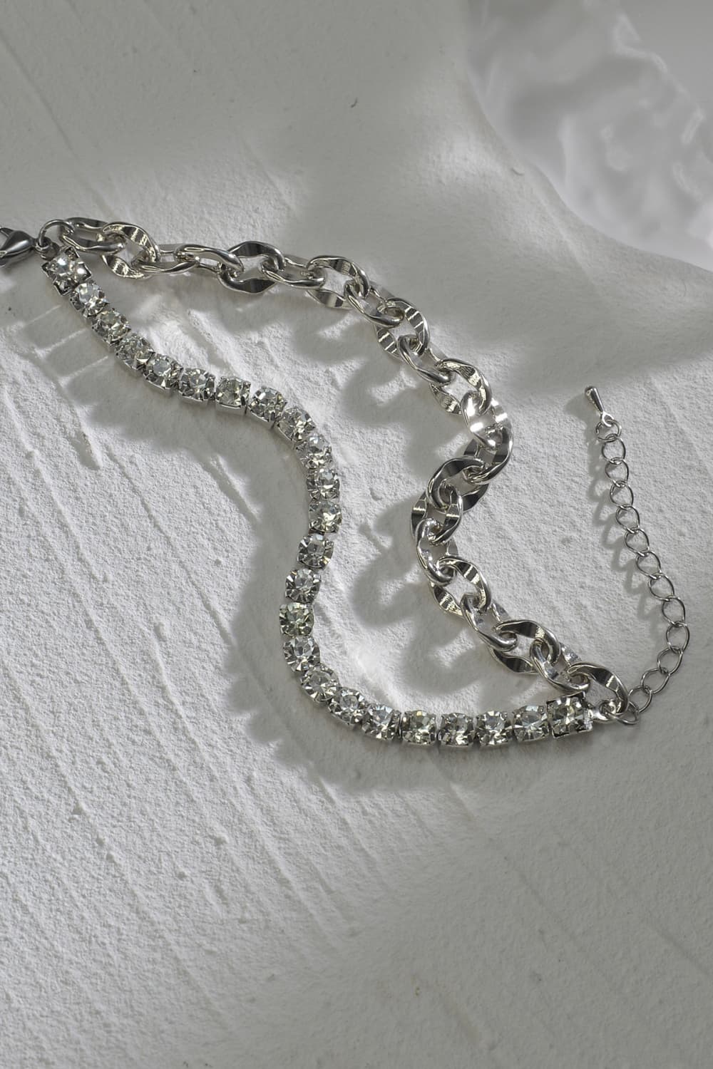 Double-Layered Zircon Decor Alloy Bracelet  Bracelets- Doll Fits