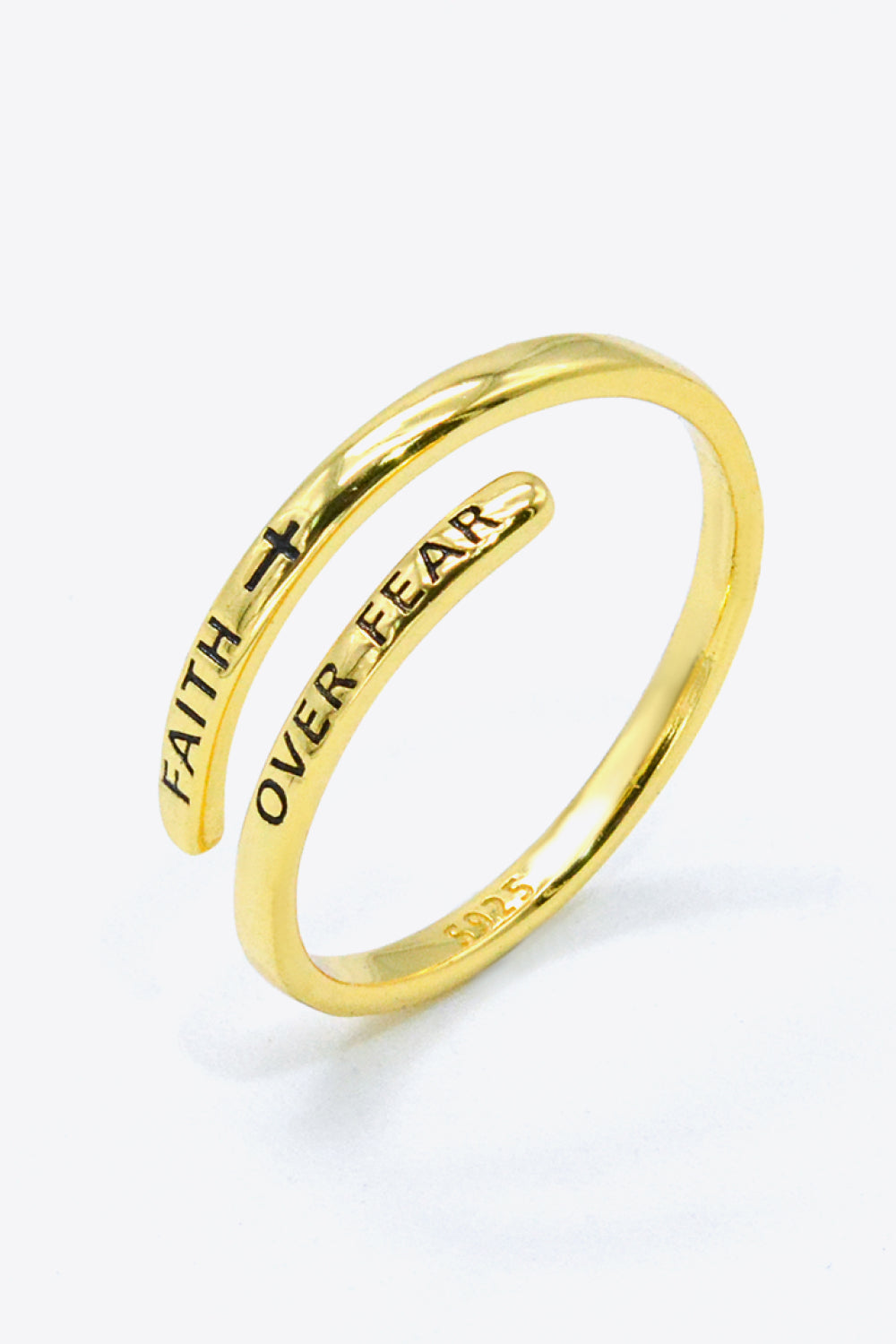 FAITH OVER FEAR Bypass Ring  Rings- Doll Fits