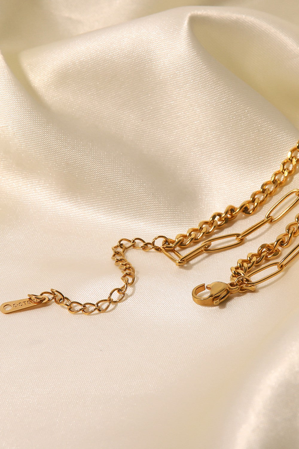 18K Gold Plated Layered Chain Necklace  Necklaces- Doll Fits