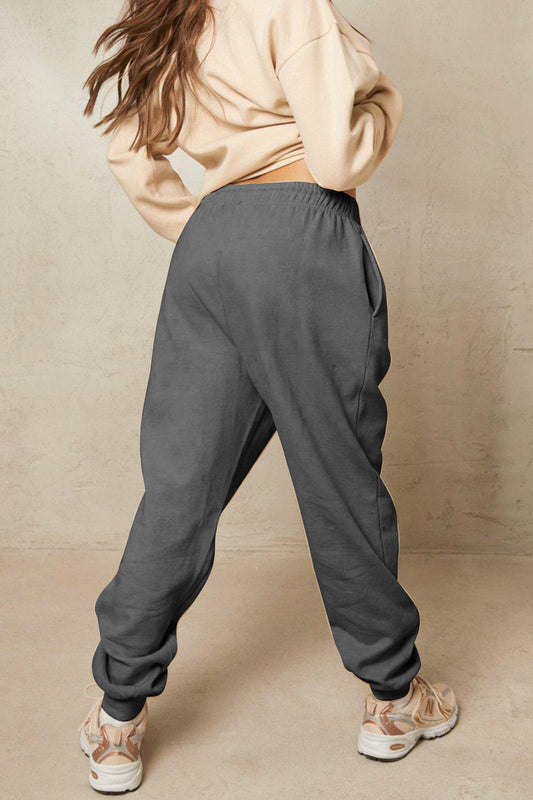 Simply Love Simply Love Full Size Drawstring DAISY Graphic Long Sweatpants  - Doll Fits
