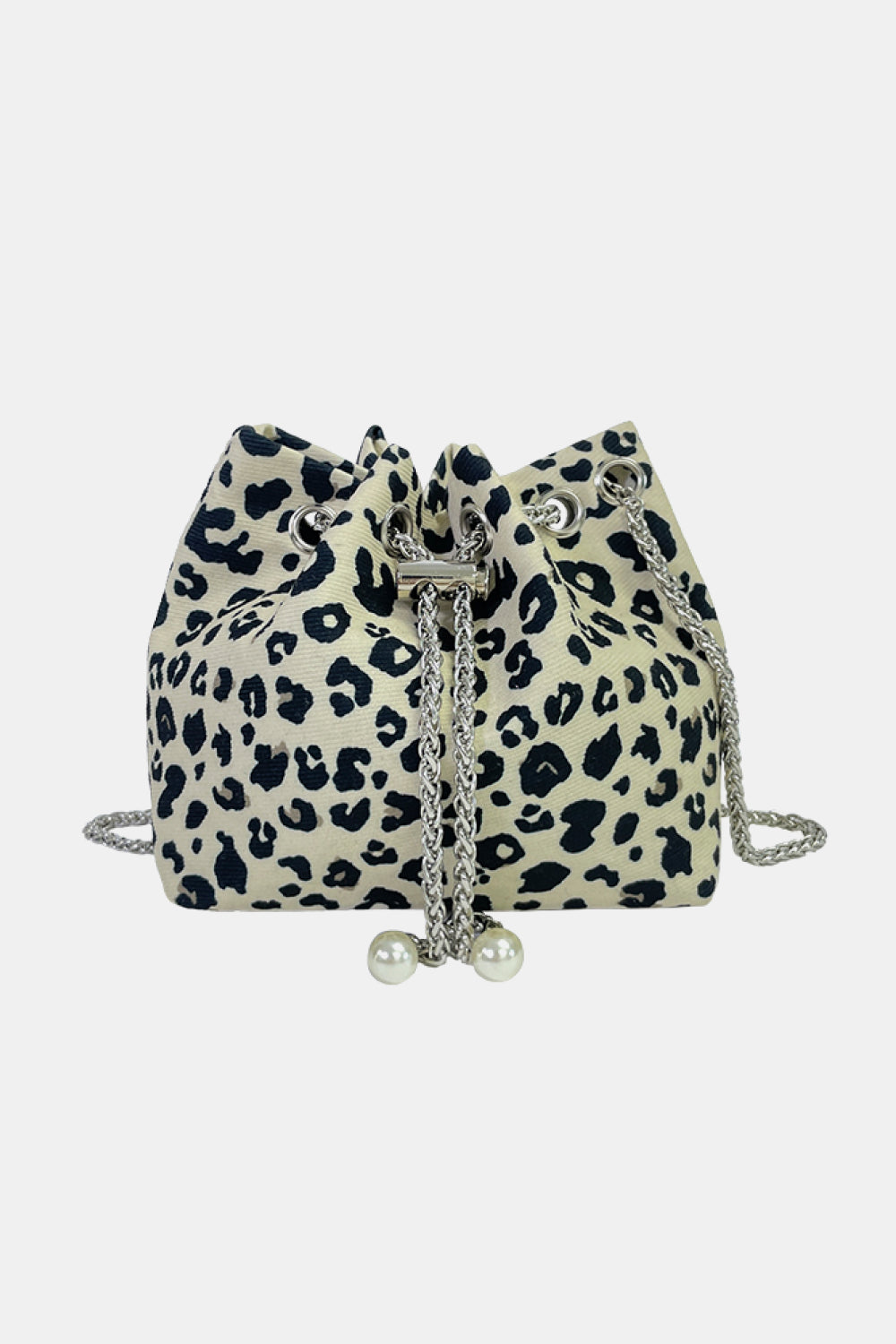 Animal Print Nylon Bucket Bag  - Doll Fits