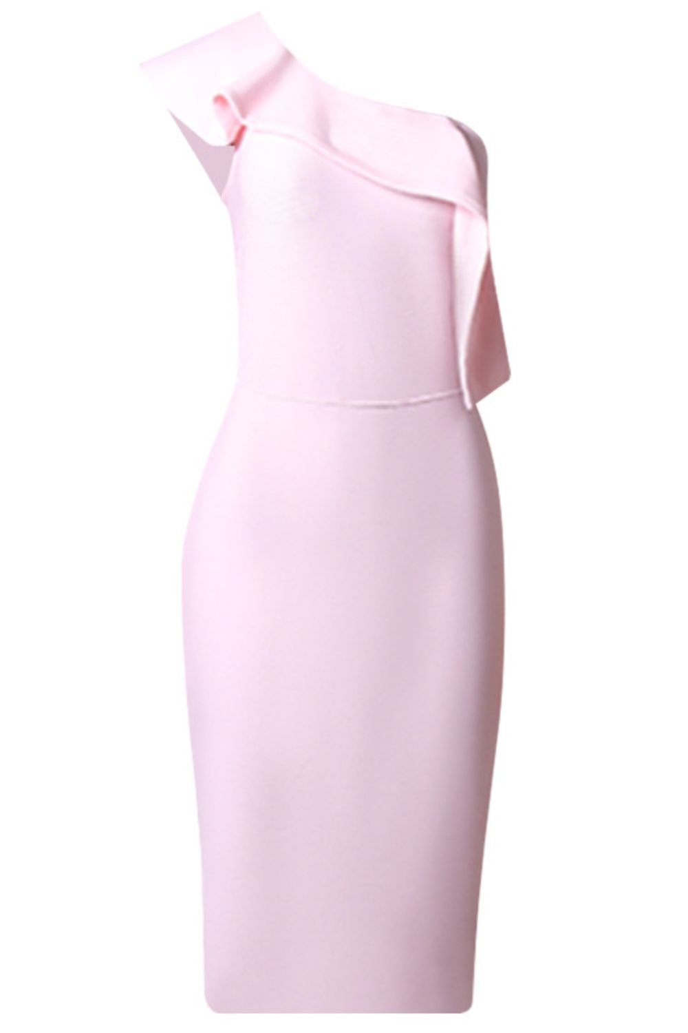 One-Shoulder Slit Bandage Dress  Dresses- Doll Fits