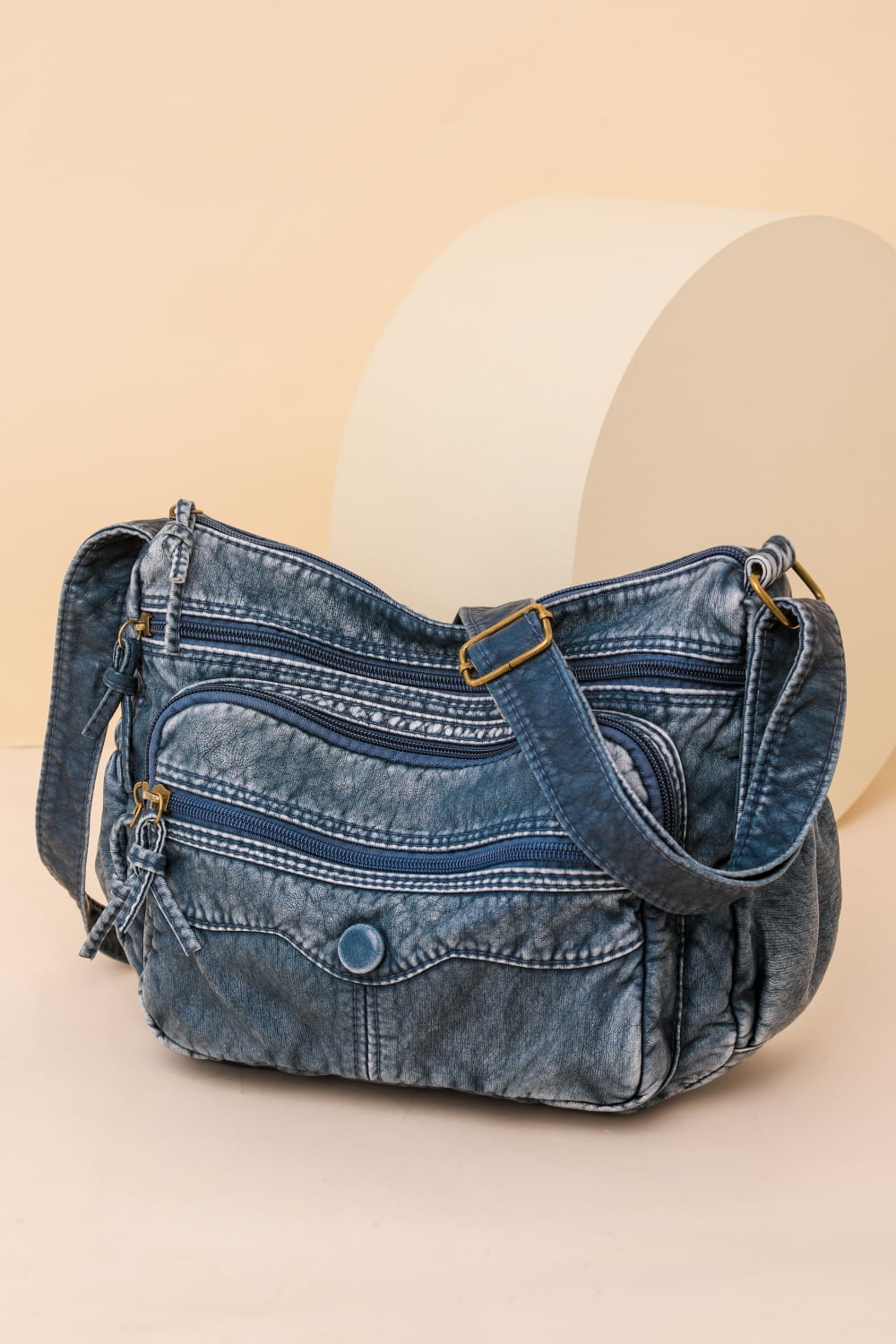 PU Leather Crossbody Bag  Handbags- Doll Fits