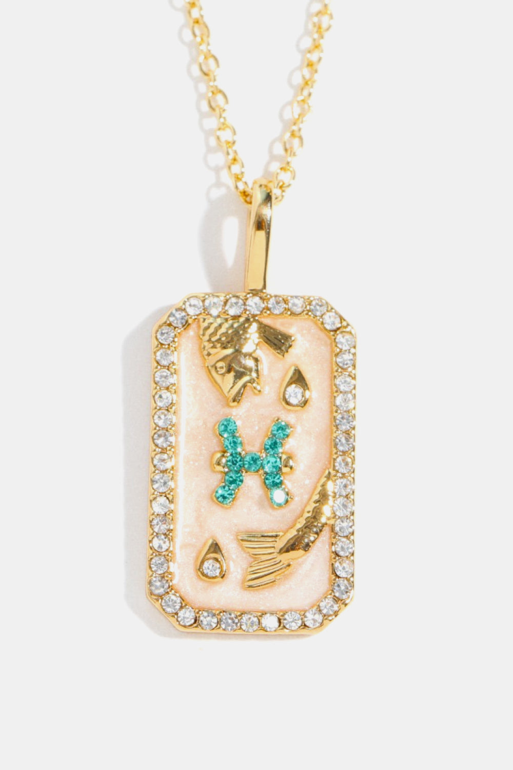Rhinestone Constellation Pendant Copper Necklace  Necklaces- Doll Fits