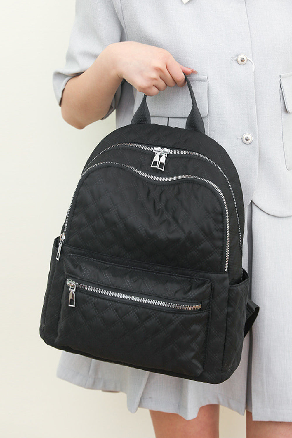 Medium Polyester Backpack  Backpacks- Doll Fits