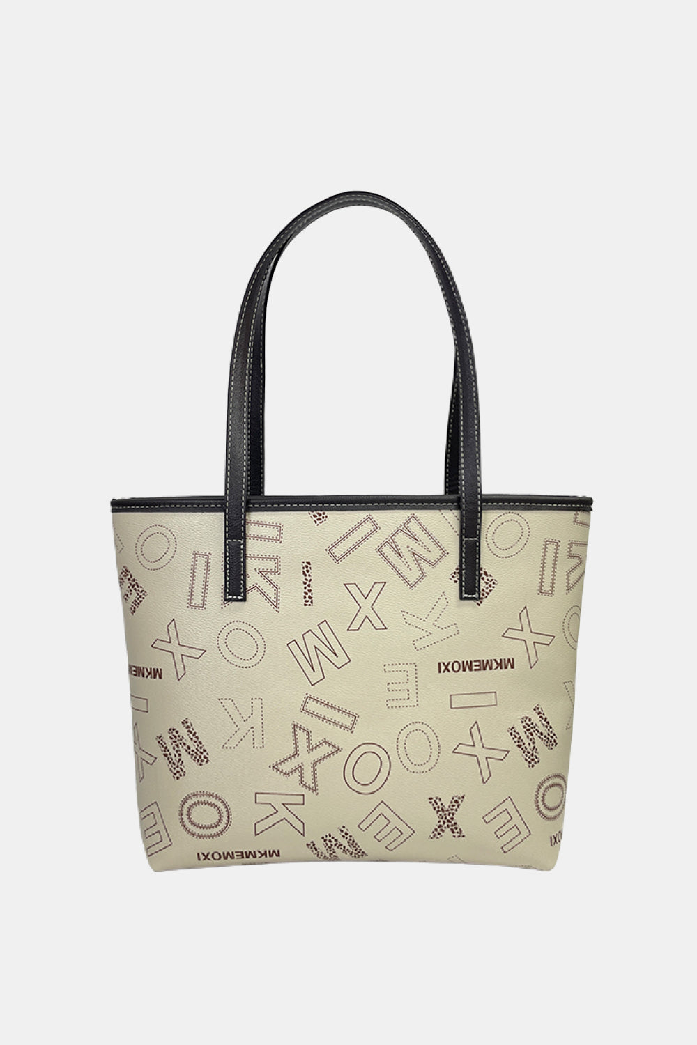 Printed PU Leather Tote Bag  Handbags- Doll Fits