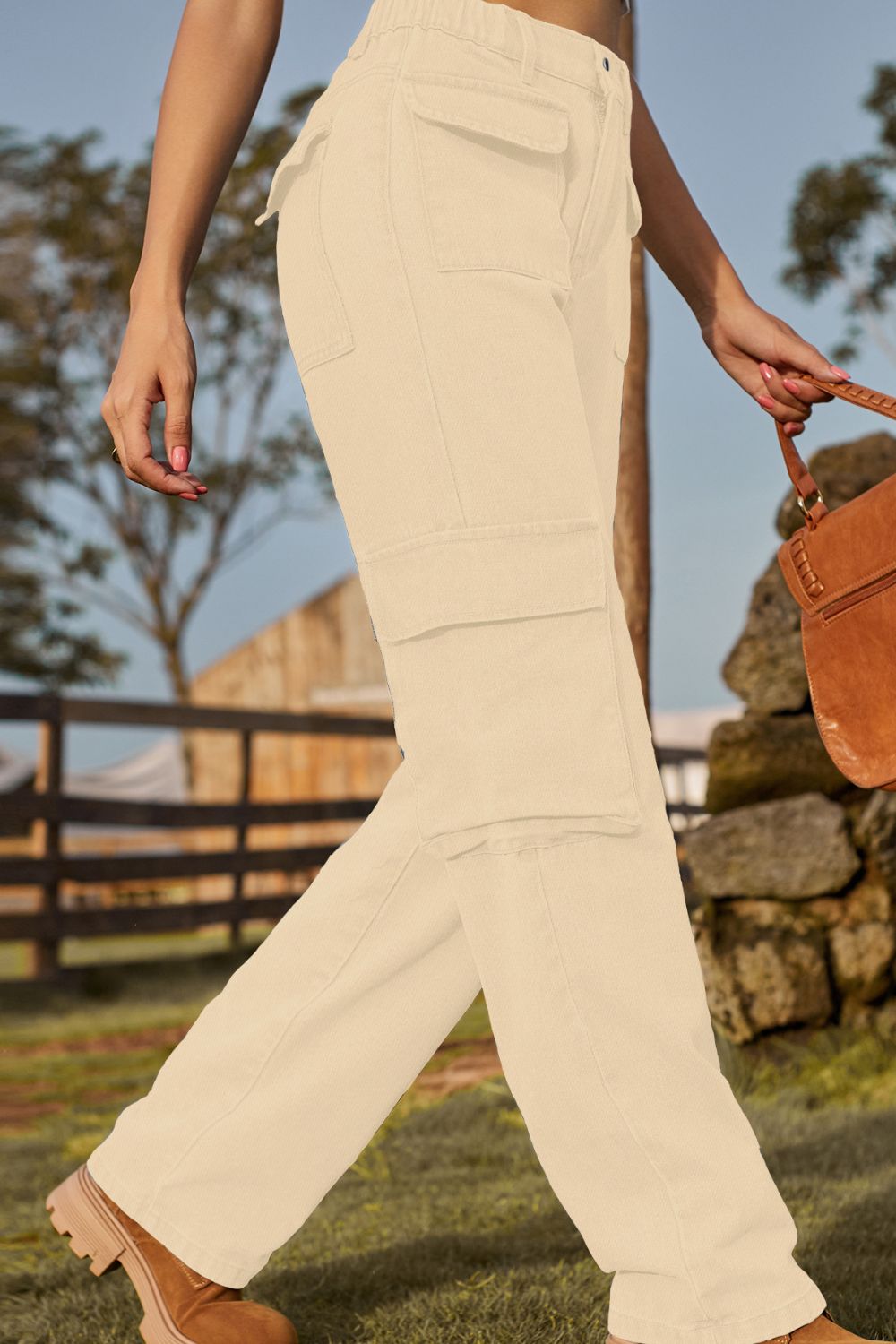 Loose Fit Long Jeans with Pockets  - Doll Fits