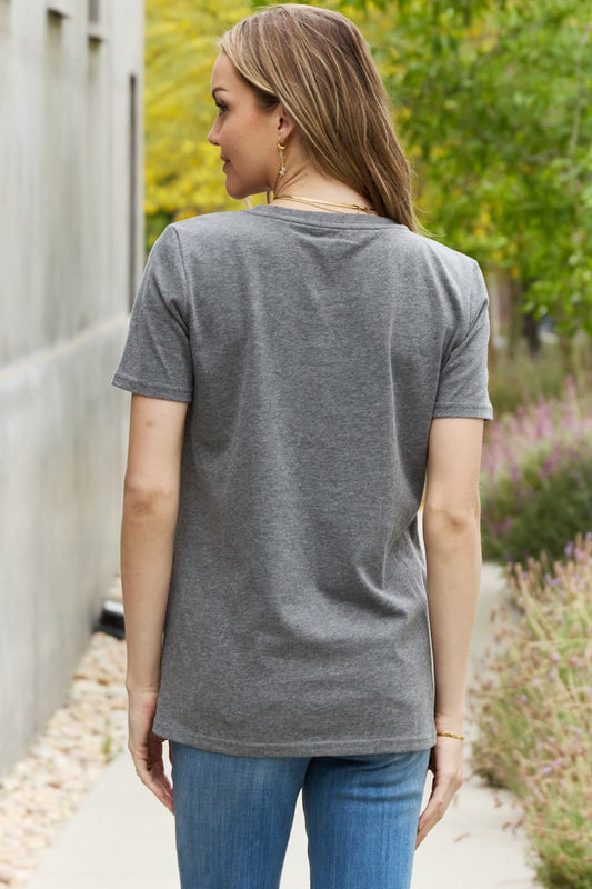 Simply Love Full Size SUNSHINE ALL THE TIME Graphic Cotton Tee  Shirts & Tops- Doll Fits