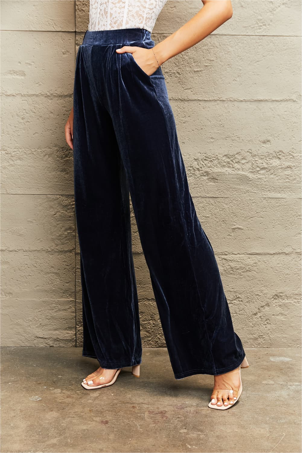 Wide Leg Pants with Pockets  - Doll Fits