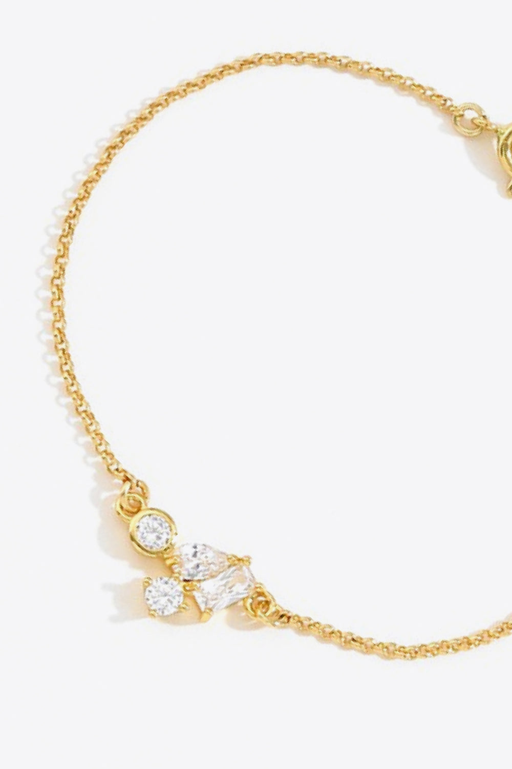 18K Gold Plated Zircon Bracelet  Bracelets- Doll Fits