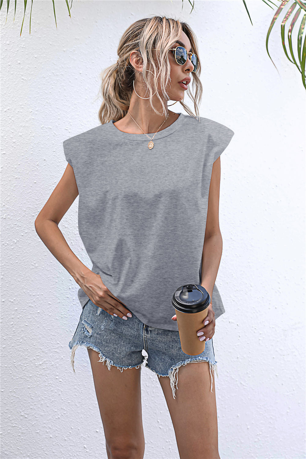 Round Neck Cap Sleeve Tee  - Doll Fits