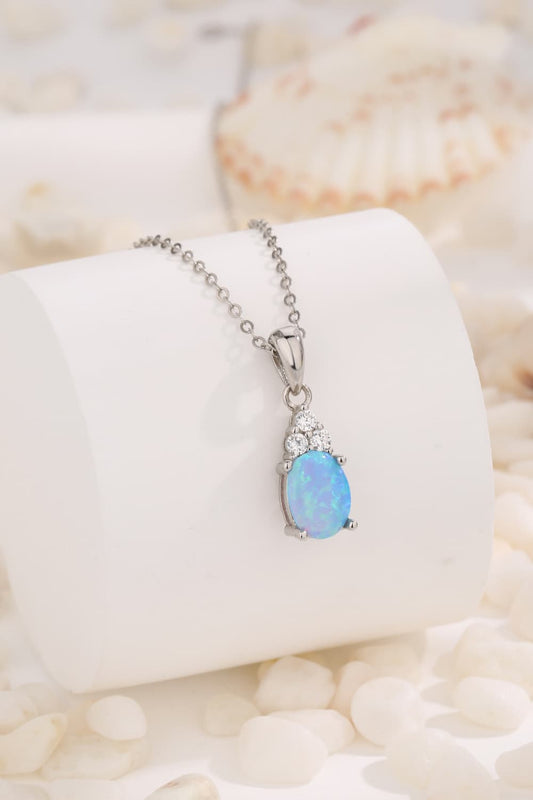 Find Your Center Opal Pendant Necklace  Necklaces- Doll Fits