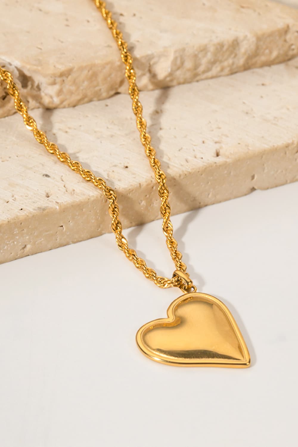Heart Pendant Copper Necklace  Necklaces- Doll Fits