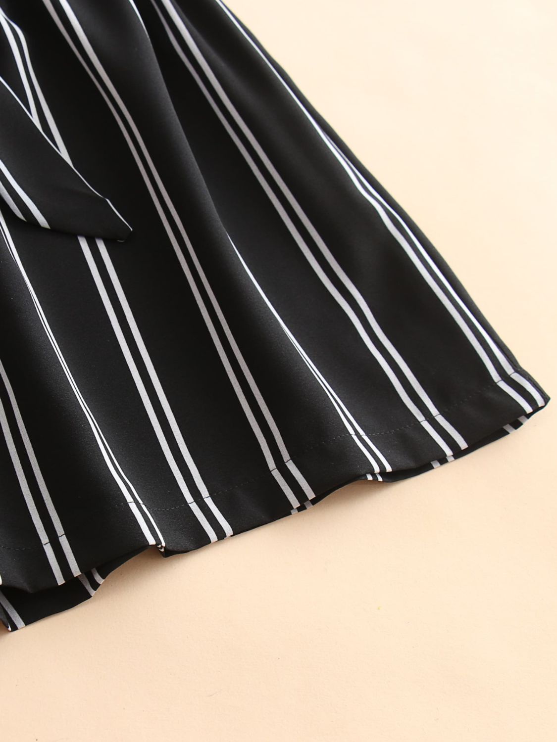 Striped Tie Belt Shorts  Shorts- Doll Fits