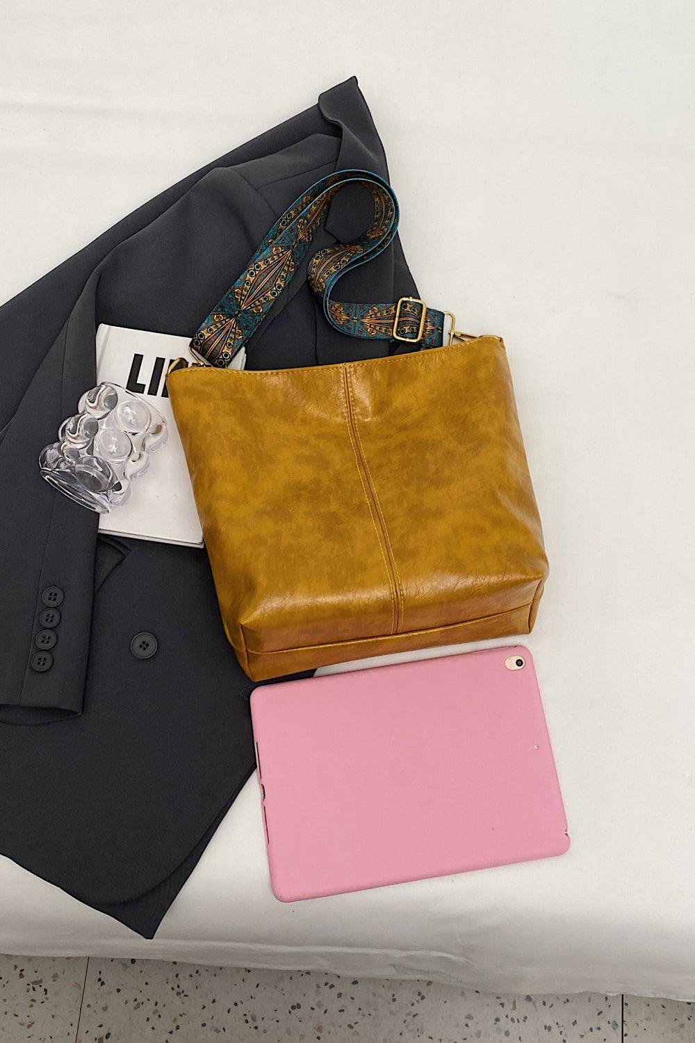 PU Leather Shoulder Bag  Handbags- Doll Fits
