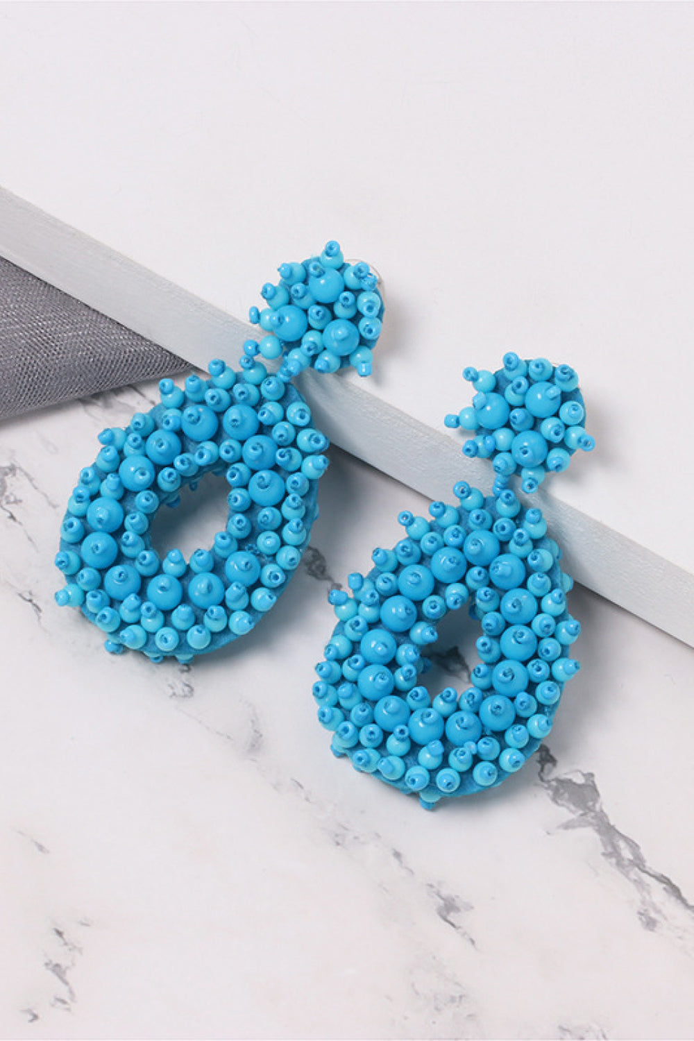 Beaded Dangle Earrings  Earrings- Doll Fits