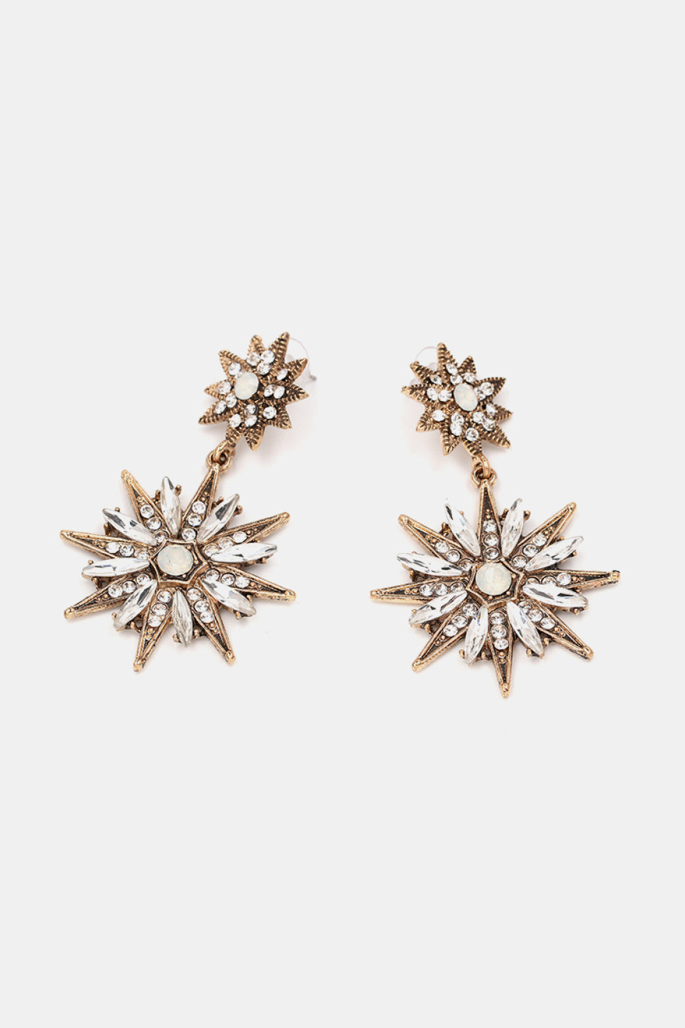 Zinc Alloy Star Shape Dangle Earrings  Earrings- Doll Fits