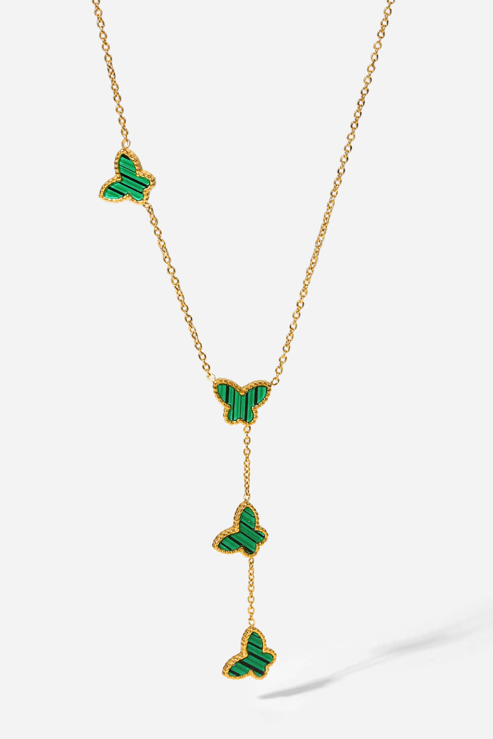 Gotta Fly Butterfly Drop Necklace  Necklaces- Doll Fits