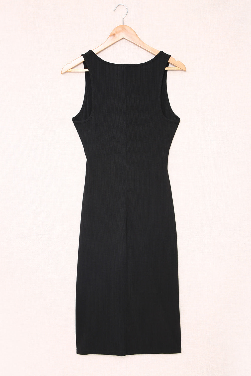 Crisscross Cutout Scoop Neck Slit Midi Dress  Dresses- Doll Fits