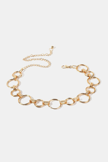 Alloy Chain Circle Shape Belt  - Doll Fits