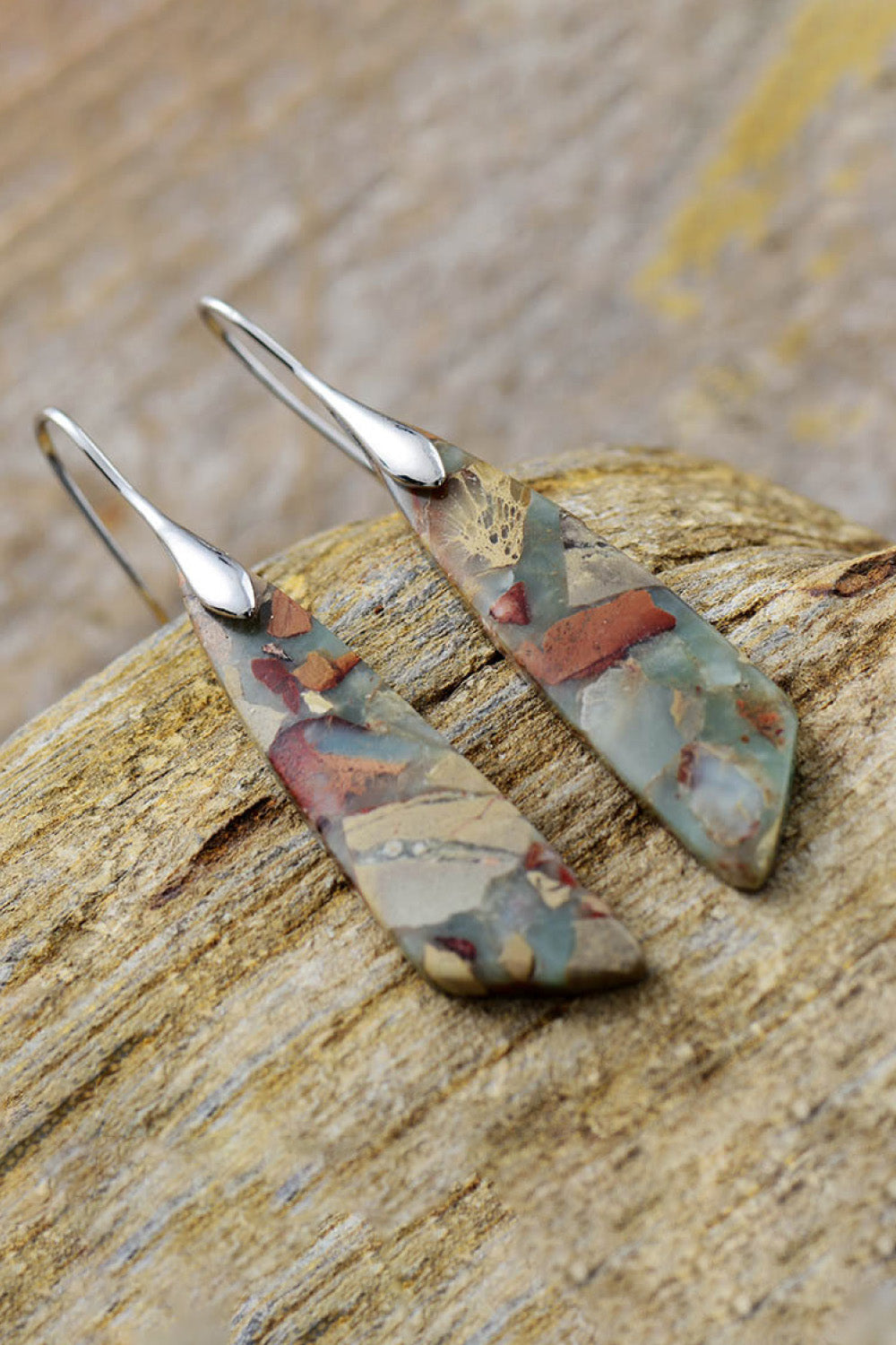 Handmade Natural Stone Dangle Earrings  Earrings- Doll Fits