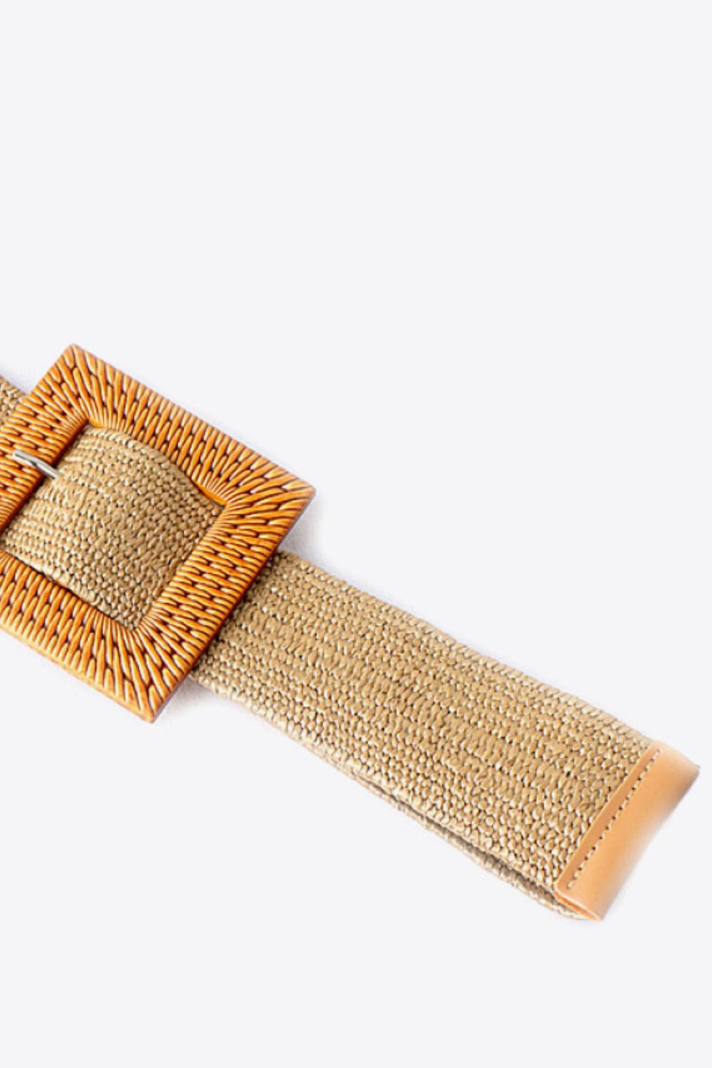 Square Buckle Elastic Braid Belt  Belts- Doll Fits