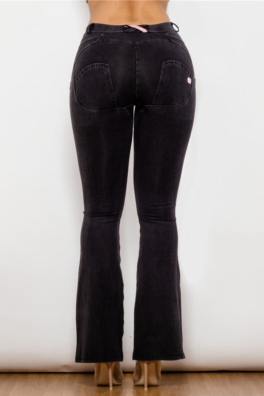 Buttoned Flare Jeans  Pants- Doll Fits