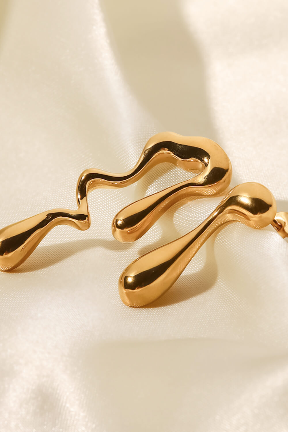 18K Gold Plated Geometric Mismatched Earrings  Earrings- Doll Fits