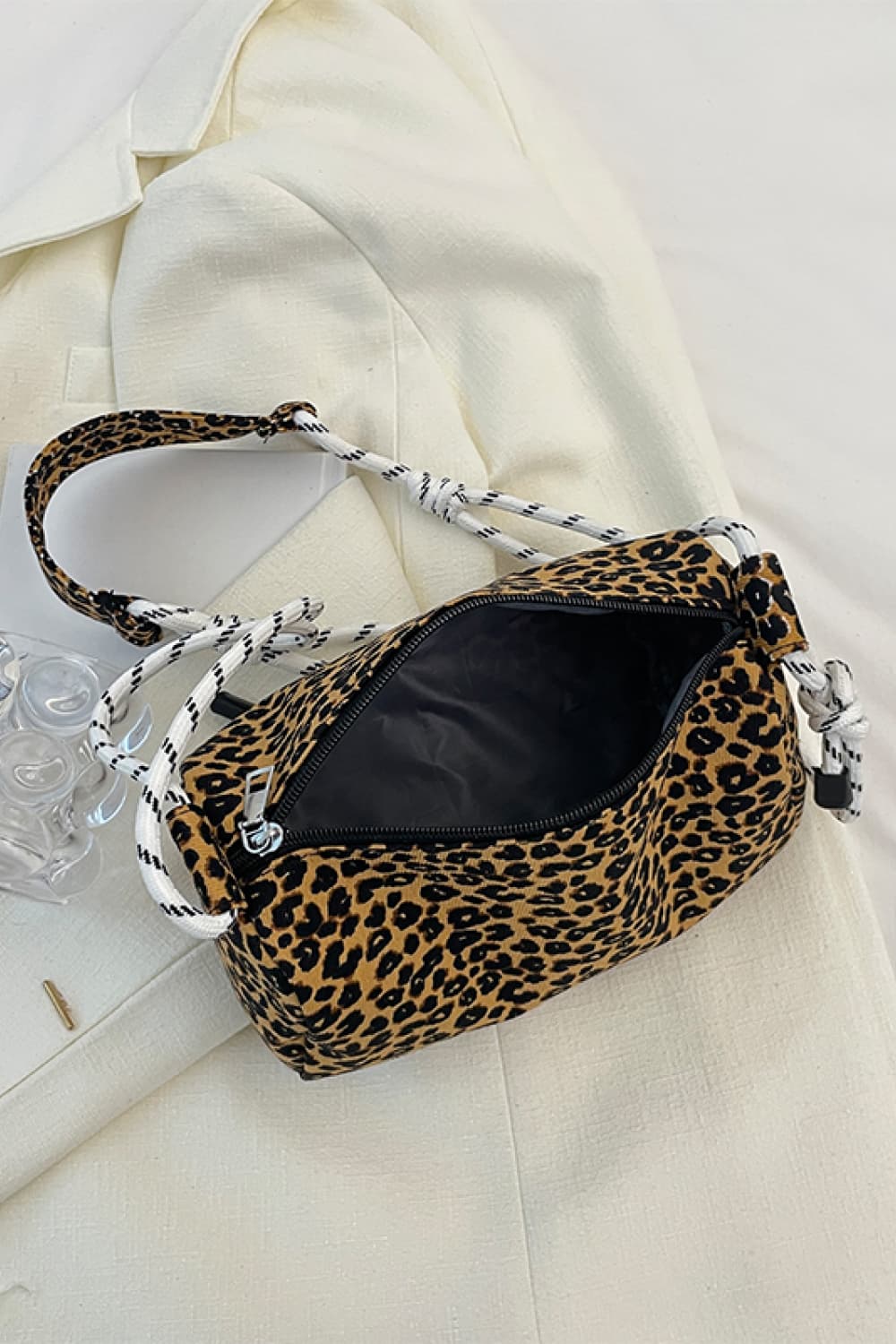 Animal Print Nylon Handbag  Handbags- Doll Fits