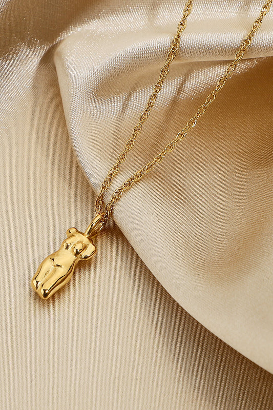 Grateful For You Pendant Chain Necklace  Necklaces- Doll Fits