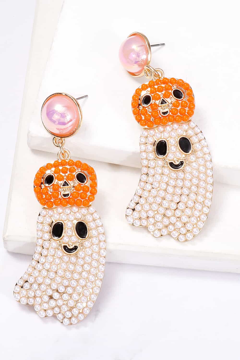 Halloween Ghost Shape Dangle Earrings  Earrings- Doll Fits