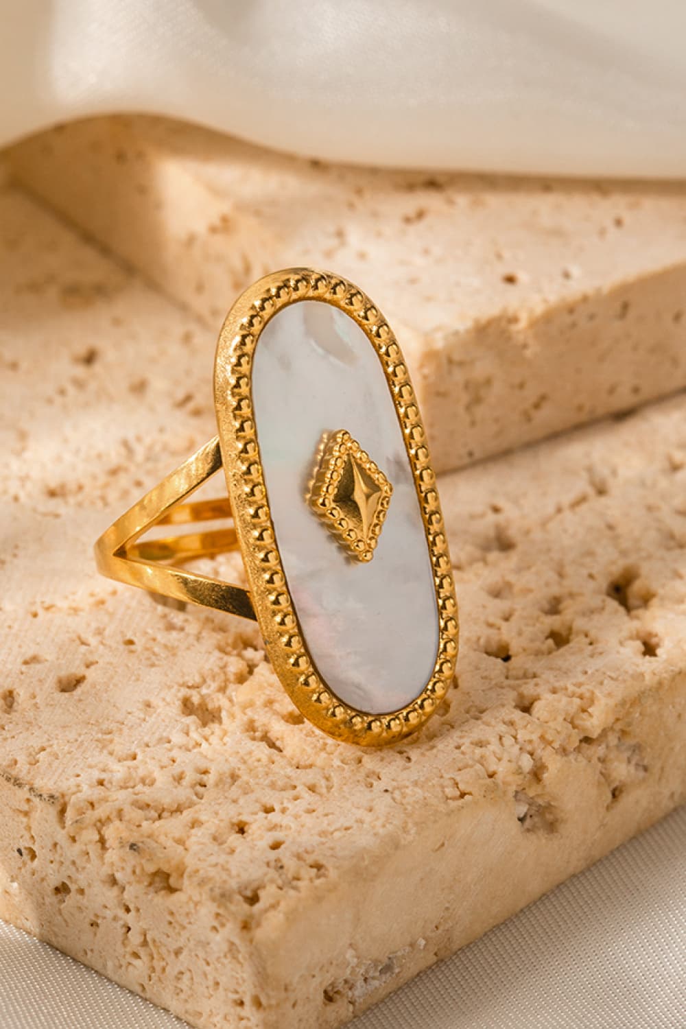 Natural Stone Copper Ring  Rings- Doll Fits