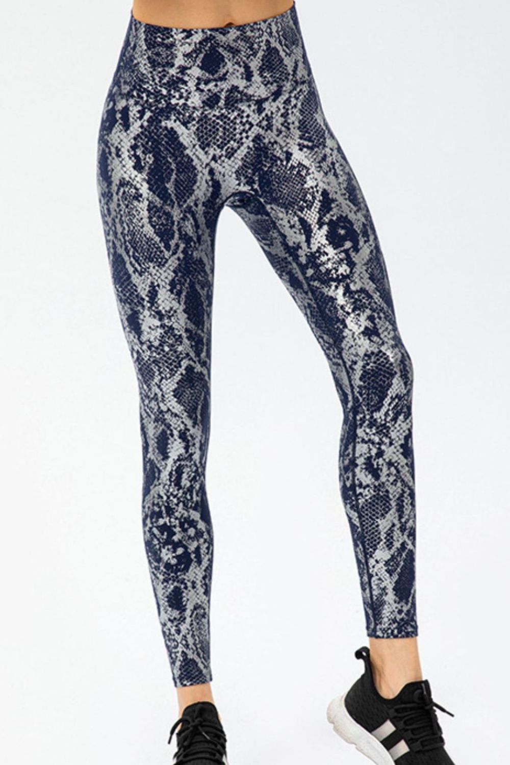 Animal Print Slim Fit Wide Waistband Long Sports Pants  - Doll Fits