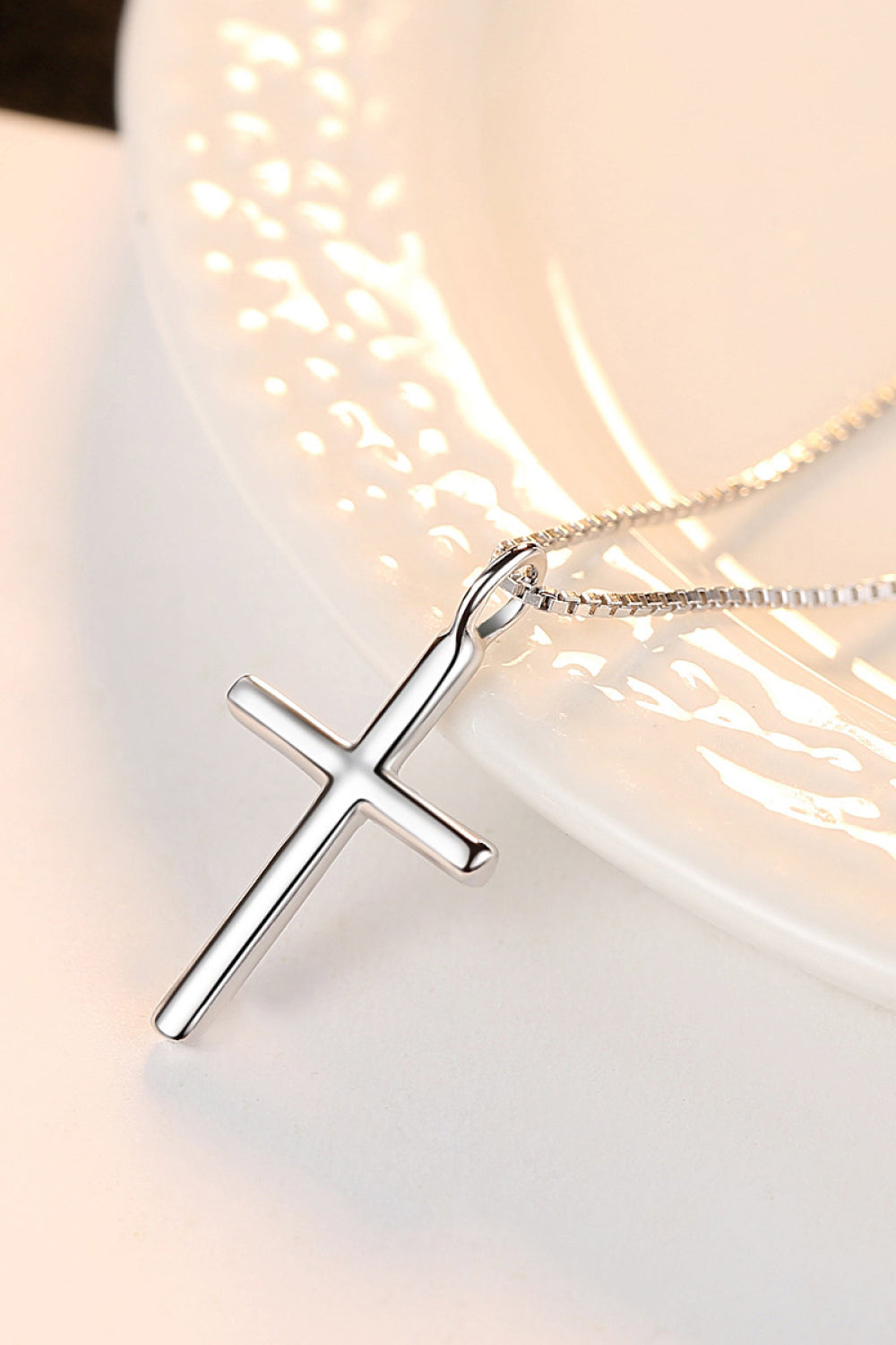 Cross Pendant 925 Sterling Silver Necklace  Necklaces- Doll Fits