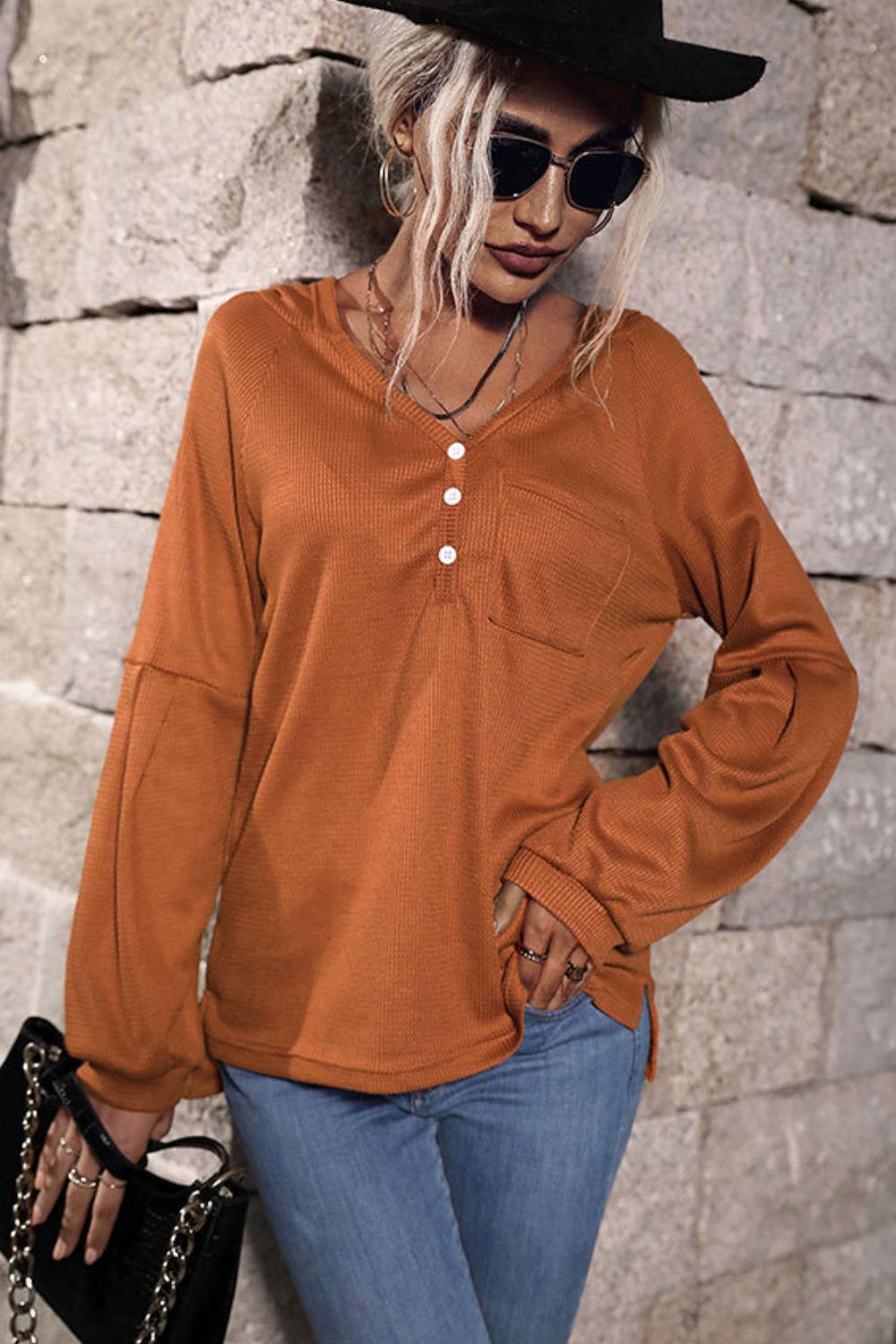 Long Sleeve High-Low Hoodie  Shirts & Tops- Doll Fits