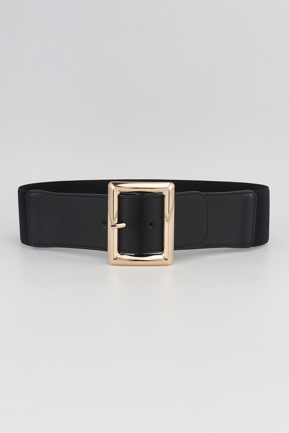 Rectangle Buckle Elastic Wide Belt  Belts- Doll Fits