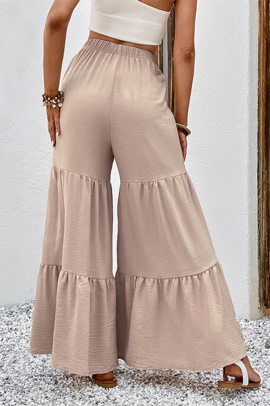 Drawstring Waist Tiered Flare Culottes  - Doll Fits