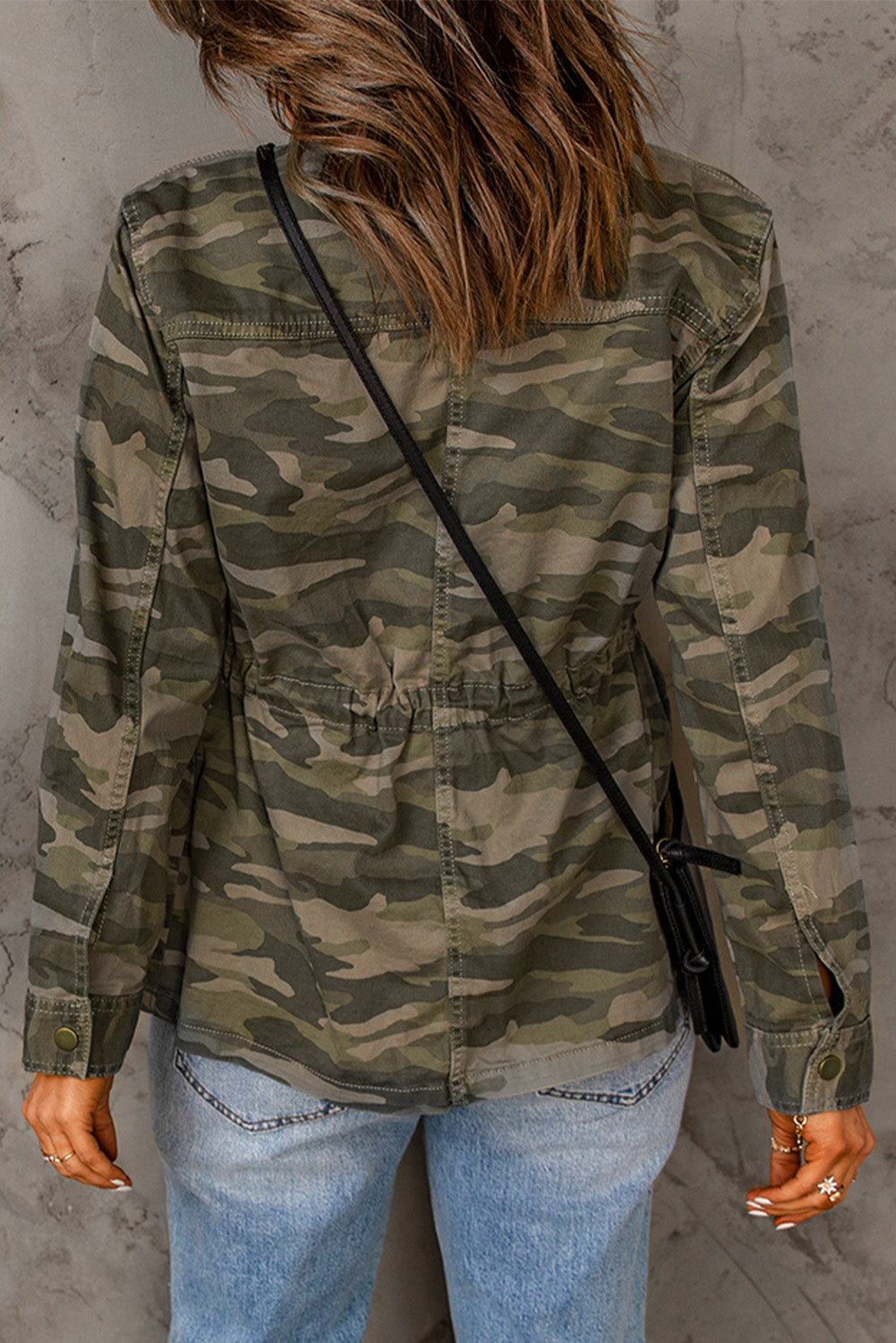 Camouflage Snap Down Jacket  Coats & Jackets- Doll Fits