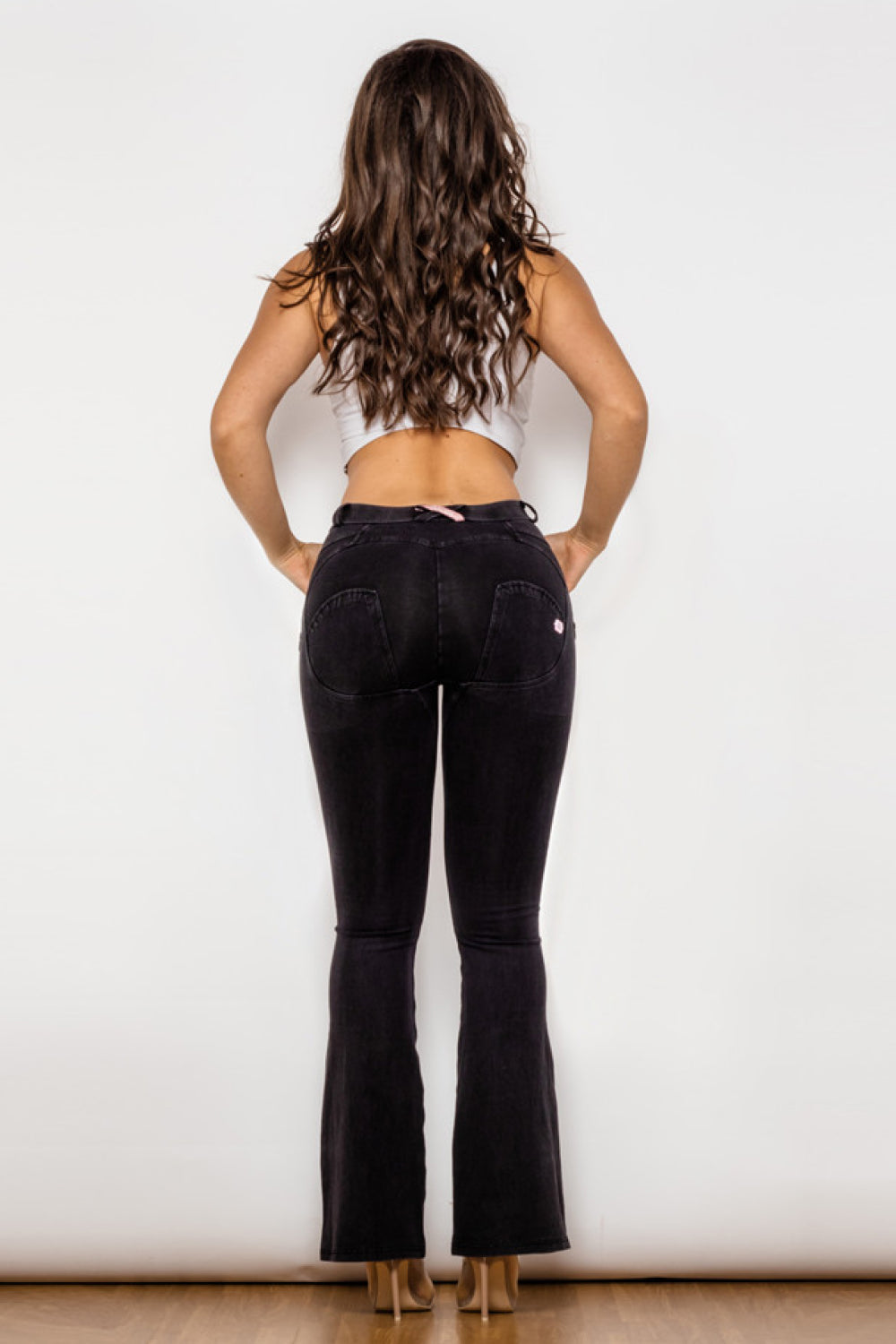 Buttoned Flare Jeans  Pants- Doll Fits