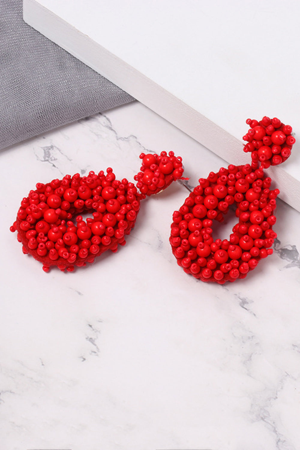 Beaded Dangle Earrings  Earrings- Doll Fits