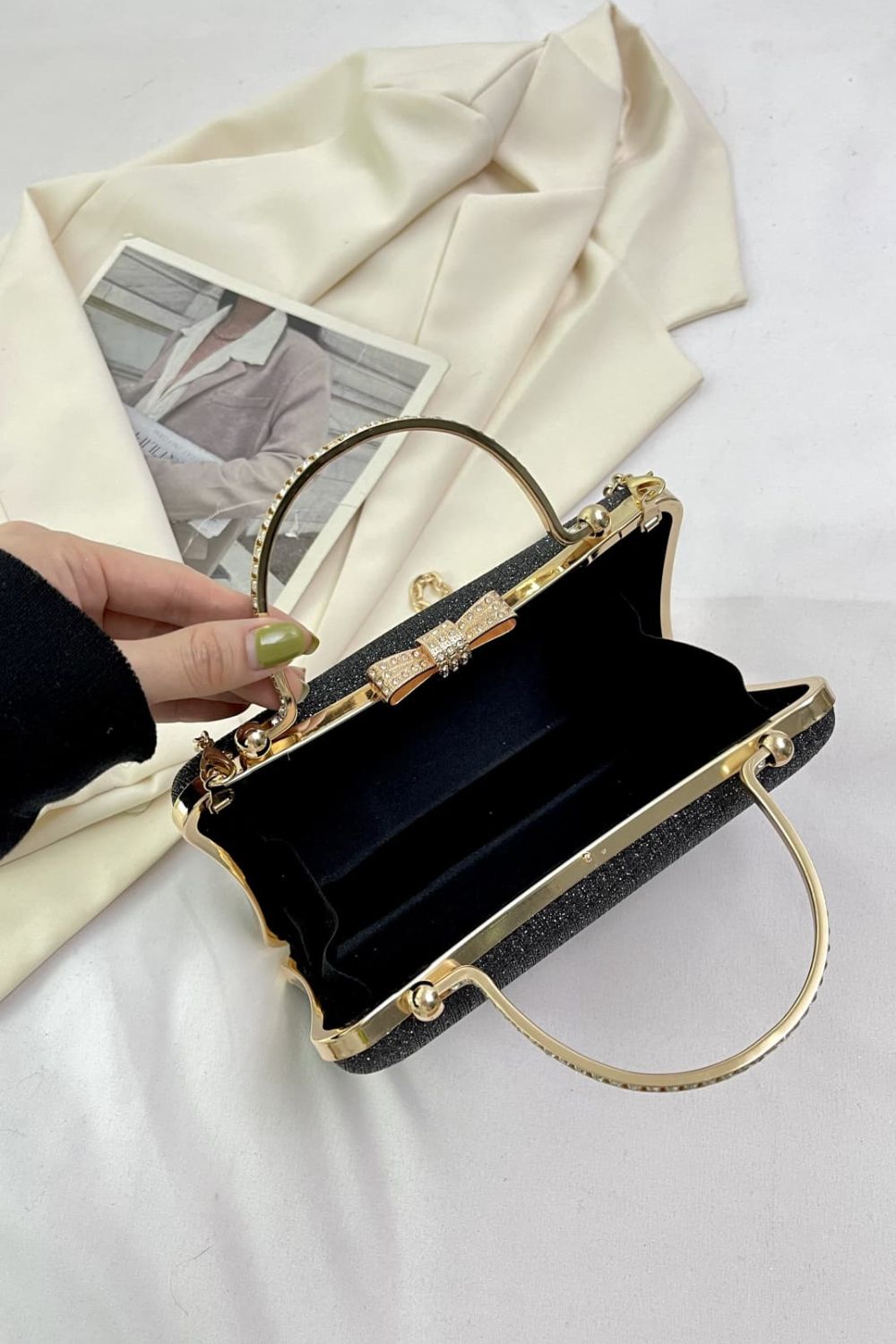Acrylic Convertible Handbag  Handbags- Doll Fits