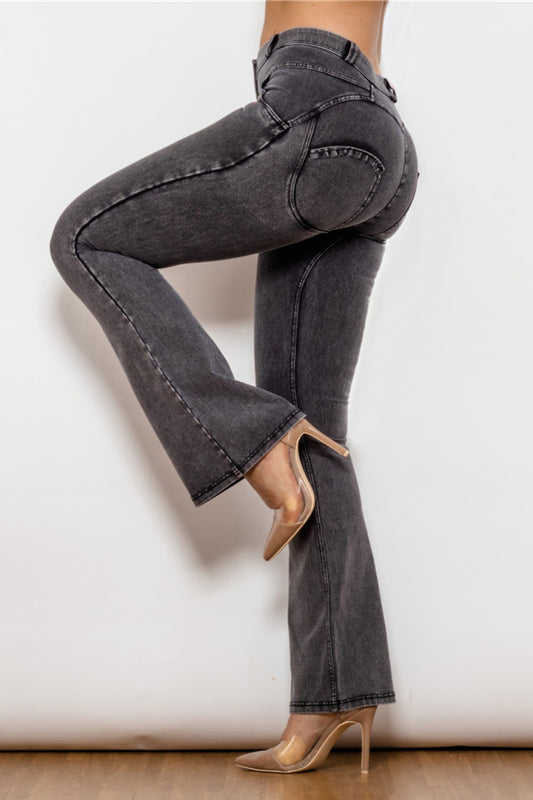 Two-Button Flare Jeans  Pants- Doll Fits